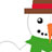 kirigami, bonhomme de neige
